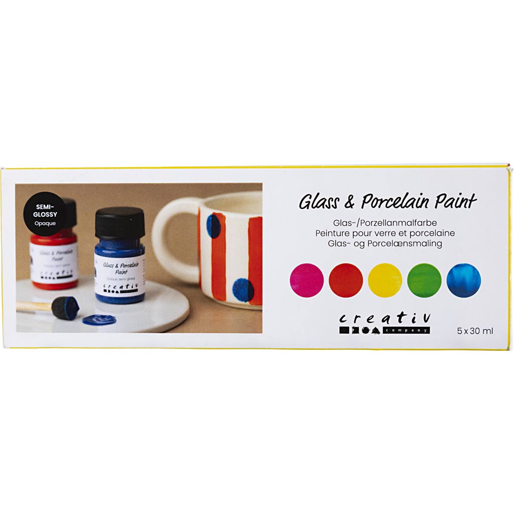 Pintura para vidrio y porcelana 30 ml