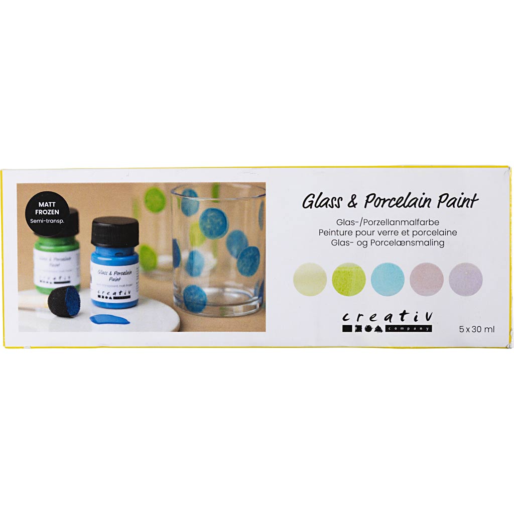 Pintura para vidrio y porcelana mate 30 ml