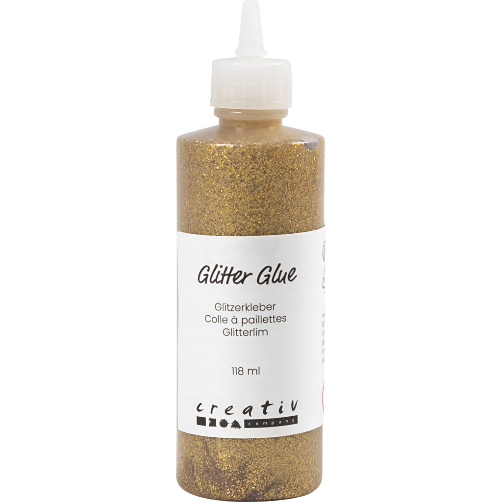 Cola con purpurina dorado 118 ml