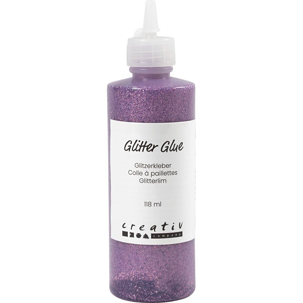 Cola con purpurina morado 118 ml