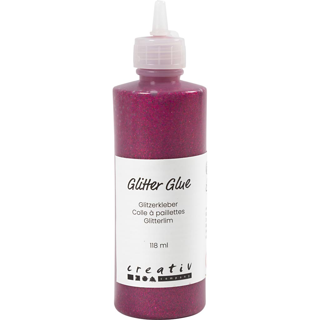 Cola con purpurina rosa 118 ml