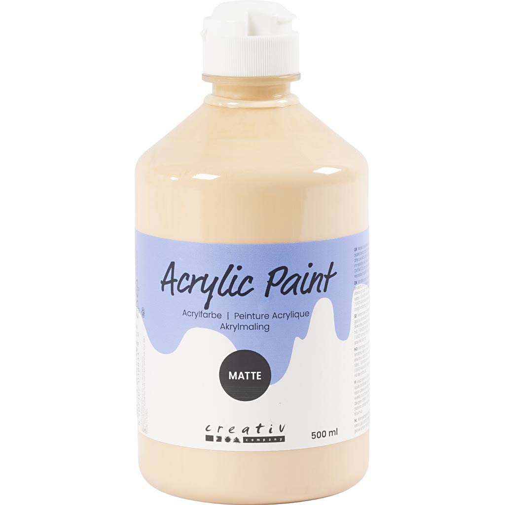 Pintura acrílica mate beis 500 ml
