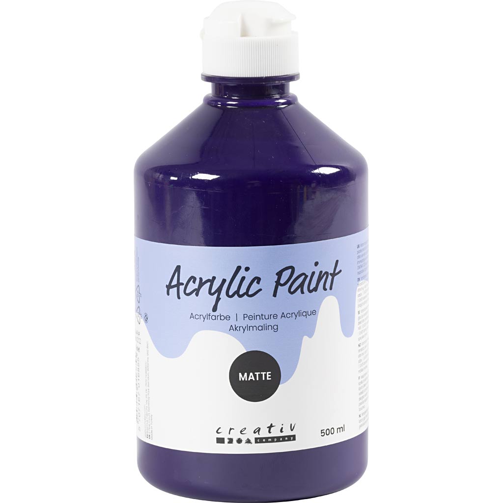 Pintura acrílica mate violeta 500 ml