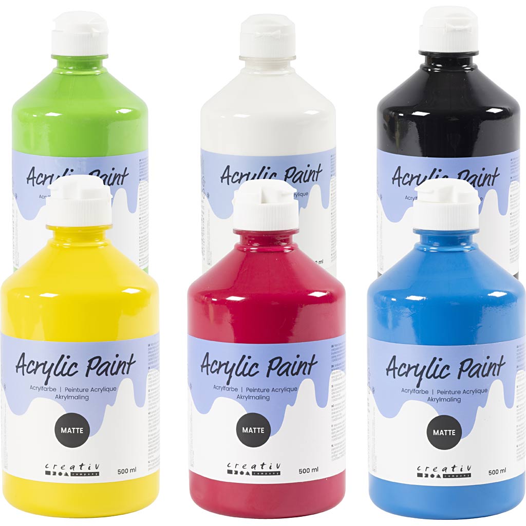 Pintura acrílica mate 500 ml