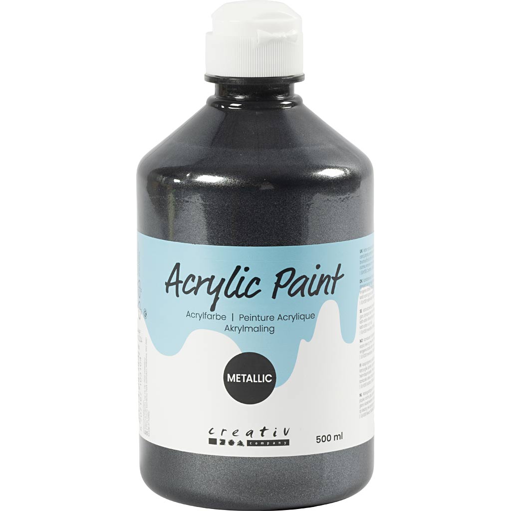 Pintura acrílica metalizada metalizado 500 ml