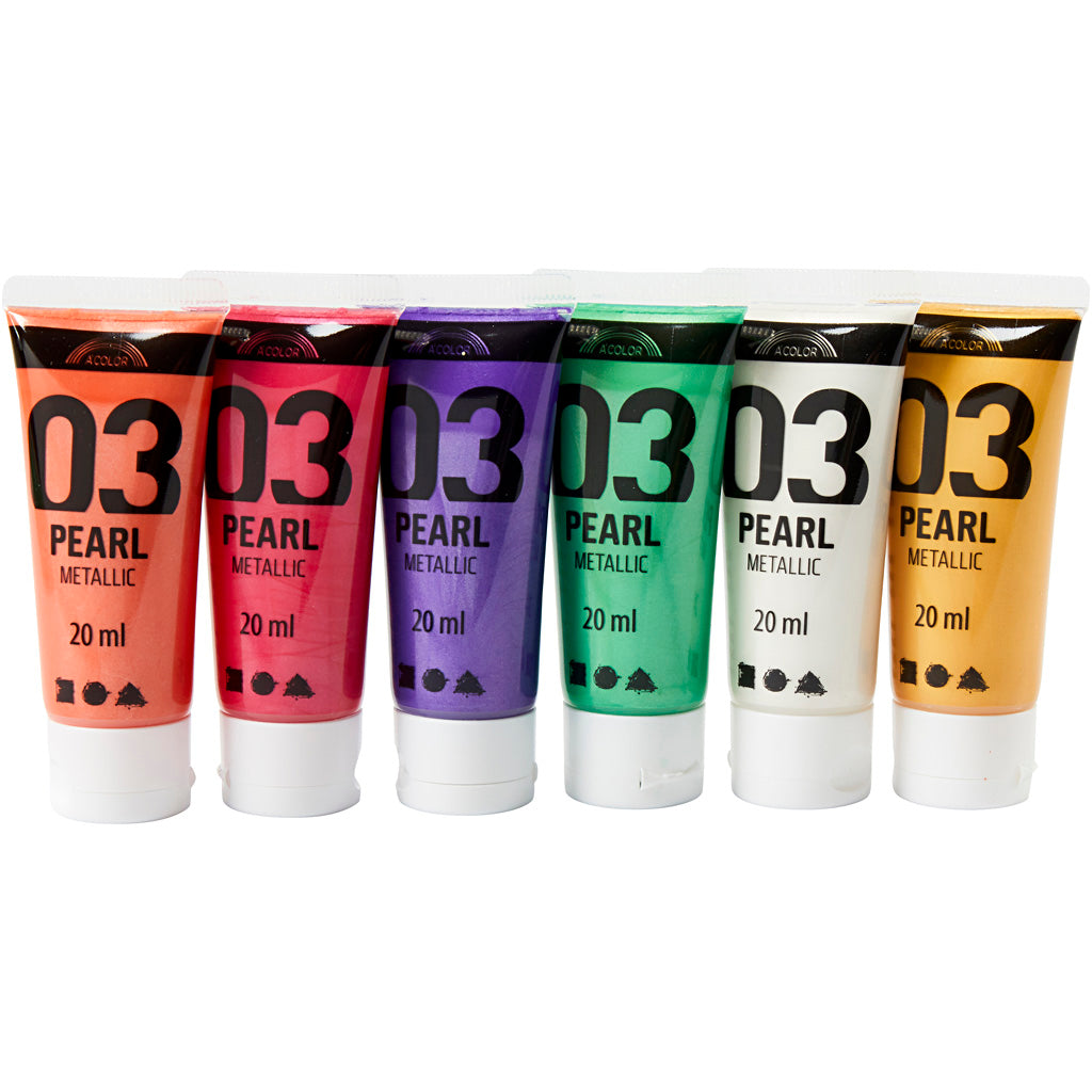 Pintura acrílica metalizada metalizado 20 ml