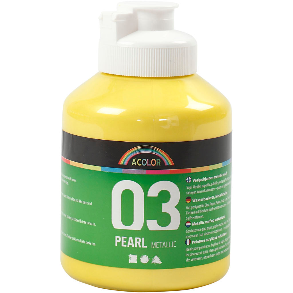 Pintura acrílica metalizada metalizado 500 ml