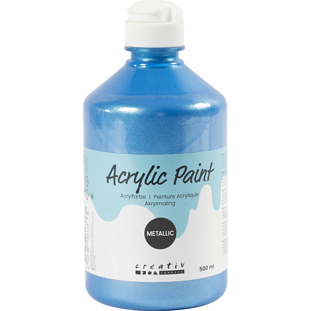 Pintura acrílica metalizada metalizado 500 ml