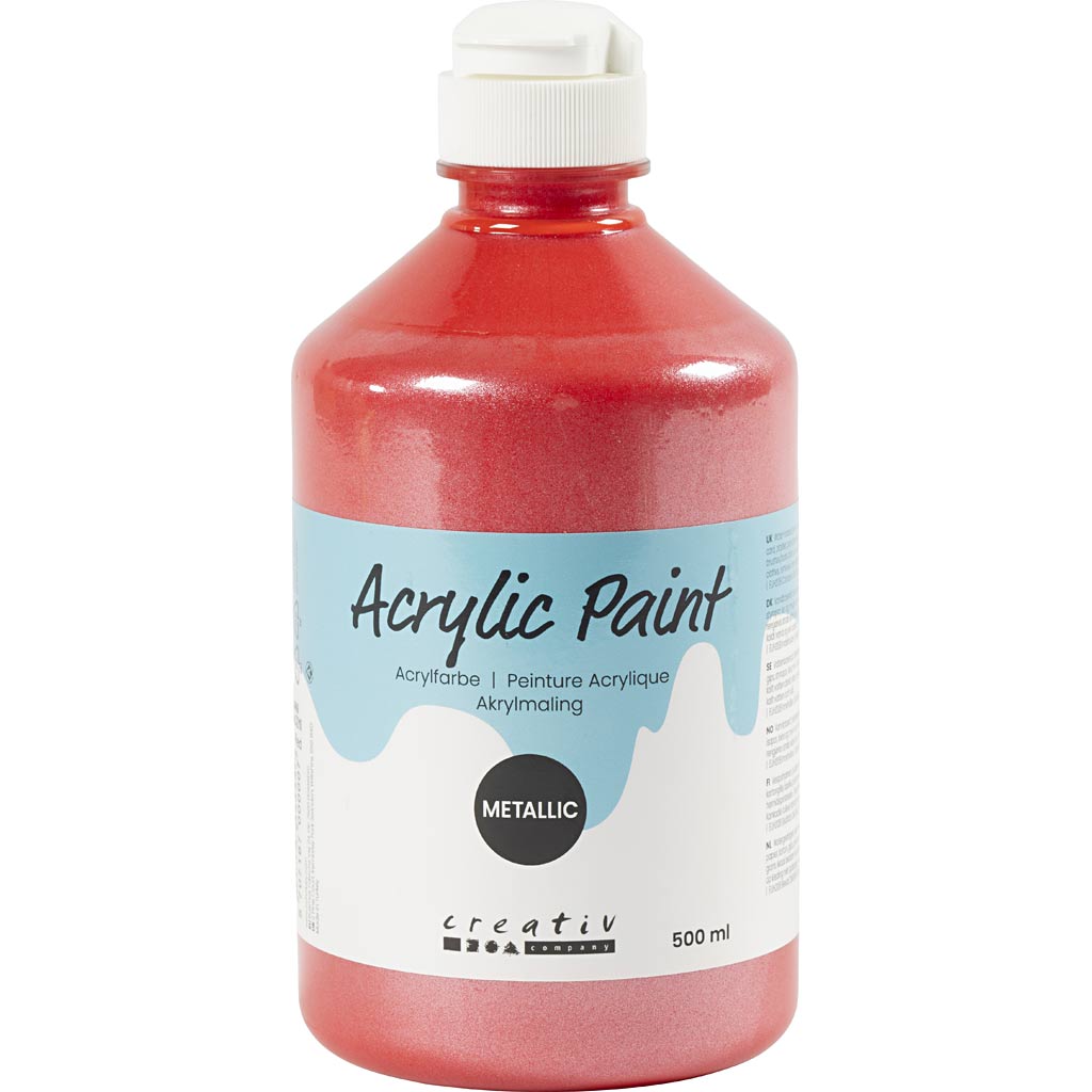 Pintura acrílica metalizada metalizado 500 ml
