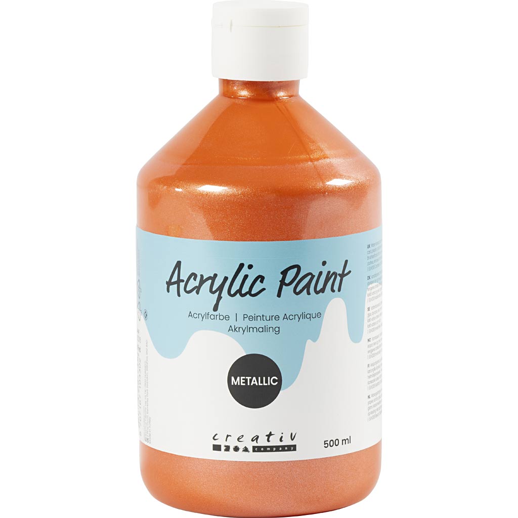 Pintura acrílica metalizada metalizado 500 ml