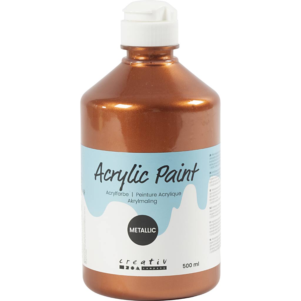 Pintura acrílica metalizada metalizado 500 ml