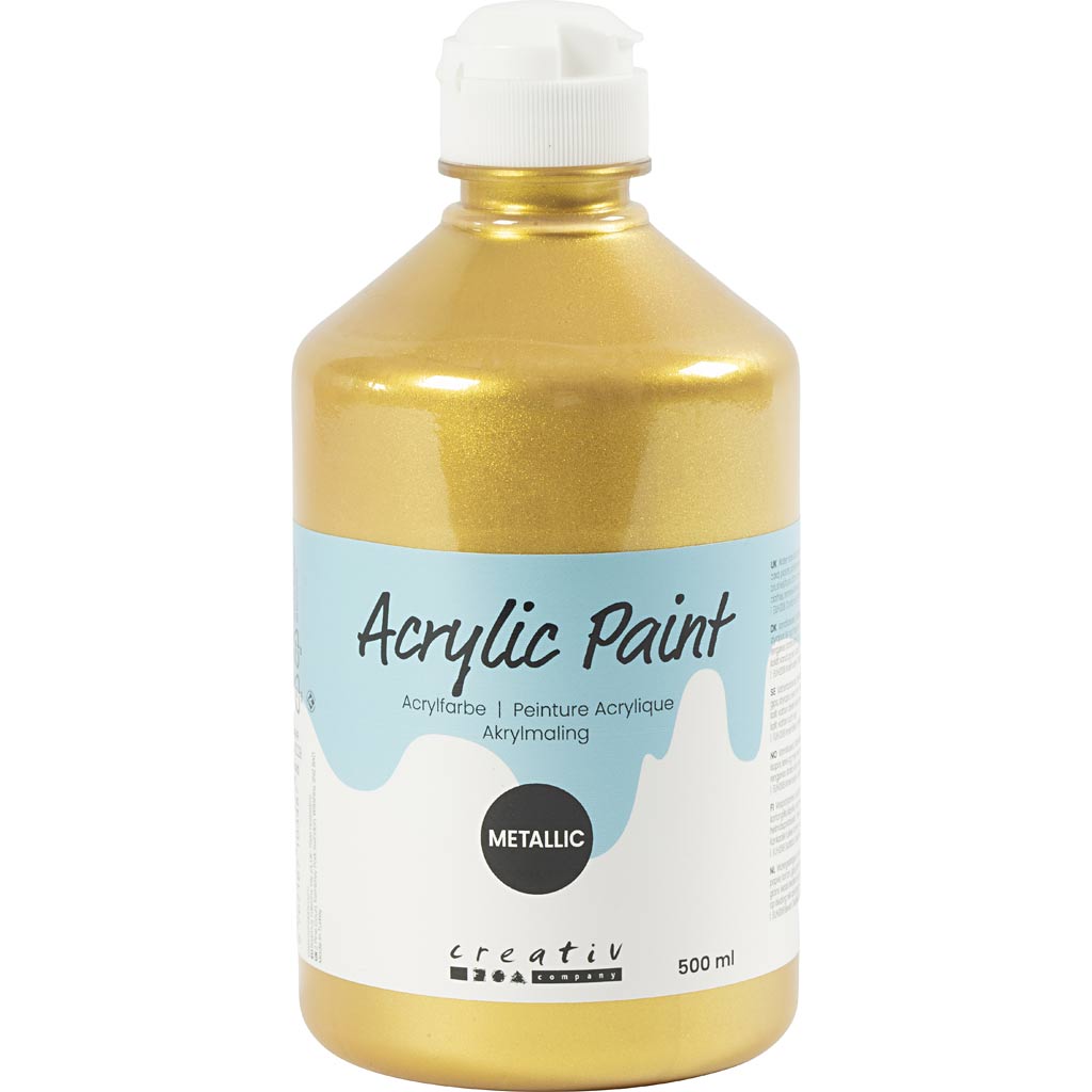 Pintura acrílica metalizada metalizado 500 ml