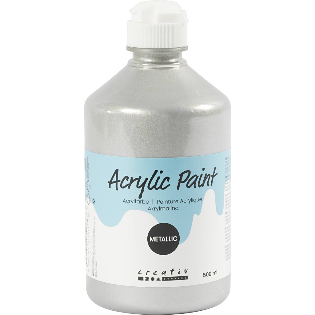 Pintura acrílica metalizada metalizado 500 ml