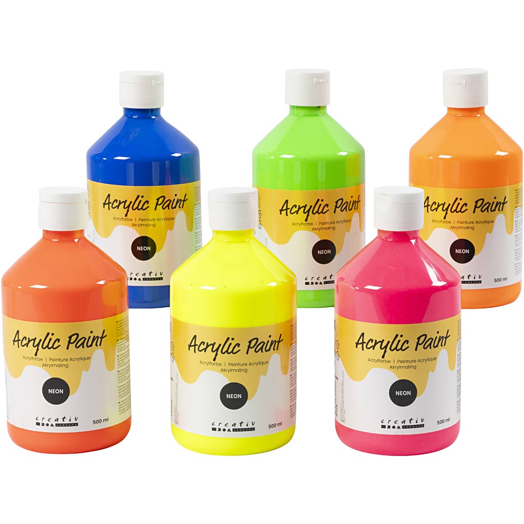 Pintura acrílica neón neón 500 ml