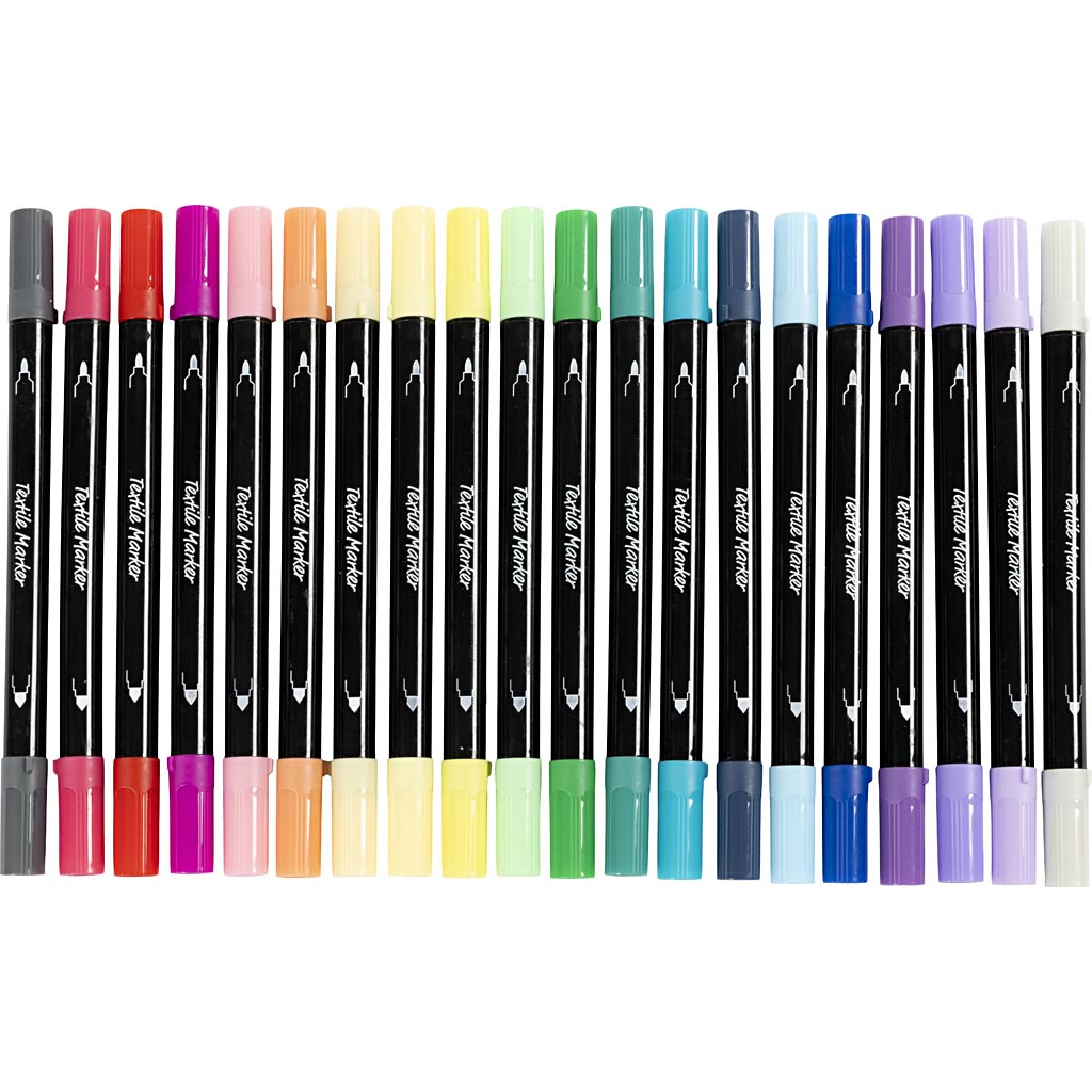 Rotuladores textiles — 20 ud (1 pack)