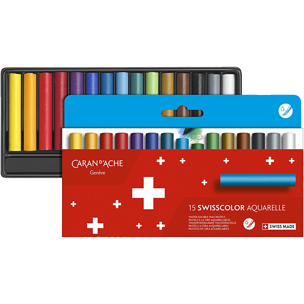 Ceras Caran d'Ache Neocolor II colores surtidos L: 5 cm — 15 ud (1 pack)