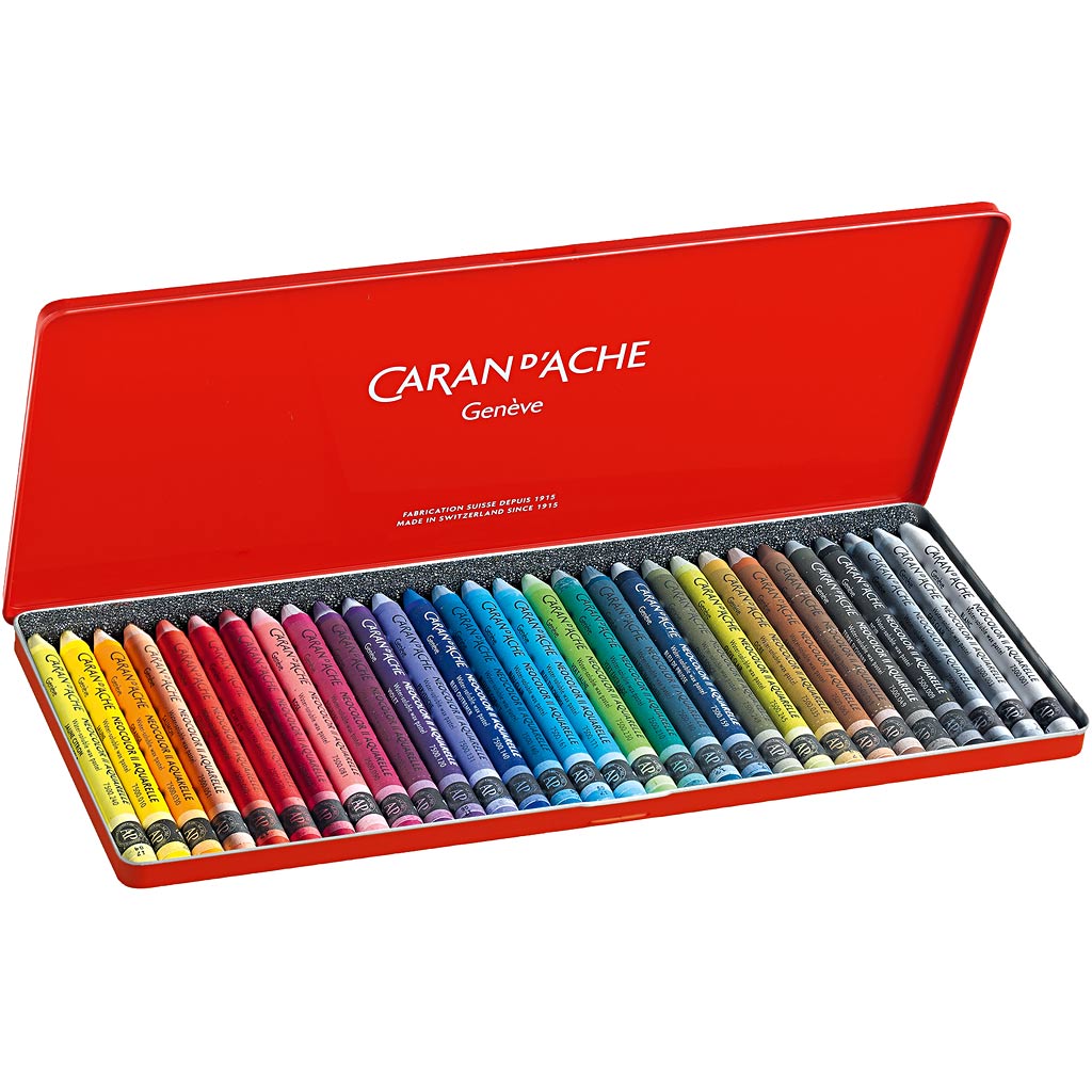 Ceras Caran d'Ache Neocolor II colores surtidos L: 10 cm — 30 ud (1 pack)