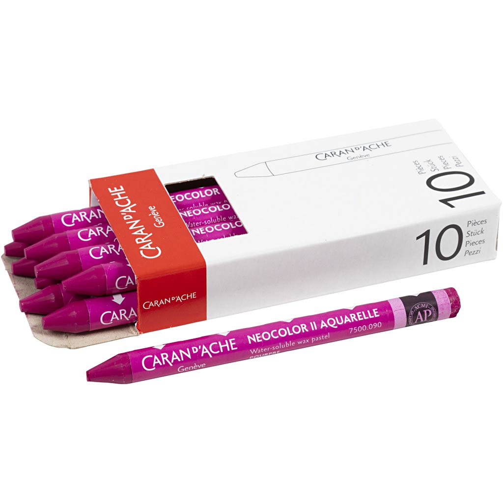 Ceras Caran d'Ache Neocolor II L: 10 cm — 10 ud (1 pack)