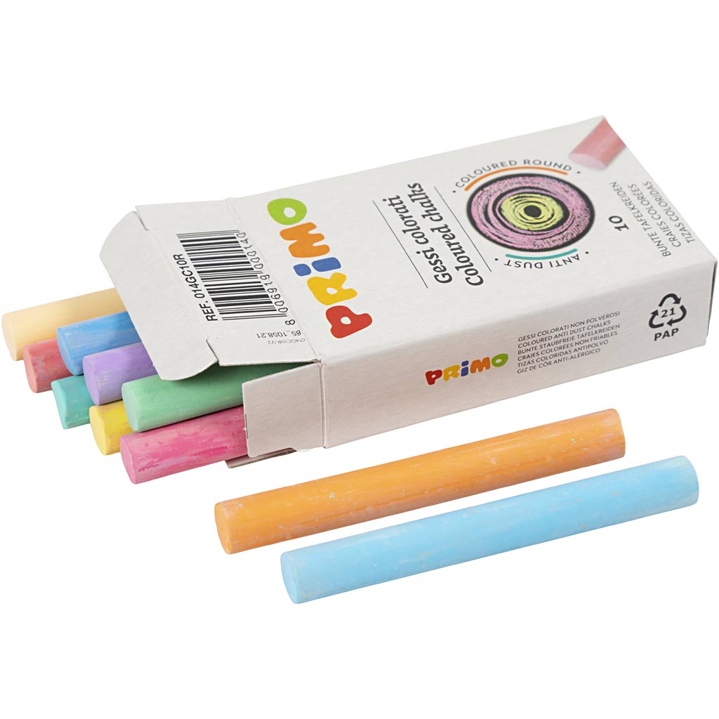 Tizas para pizarra ⌀ 10 mm — 10x10 ud (1 pack)