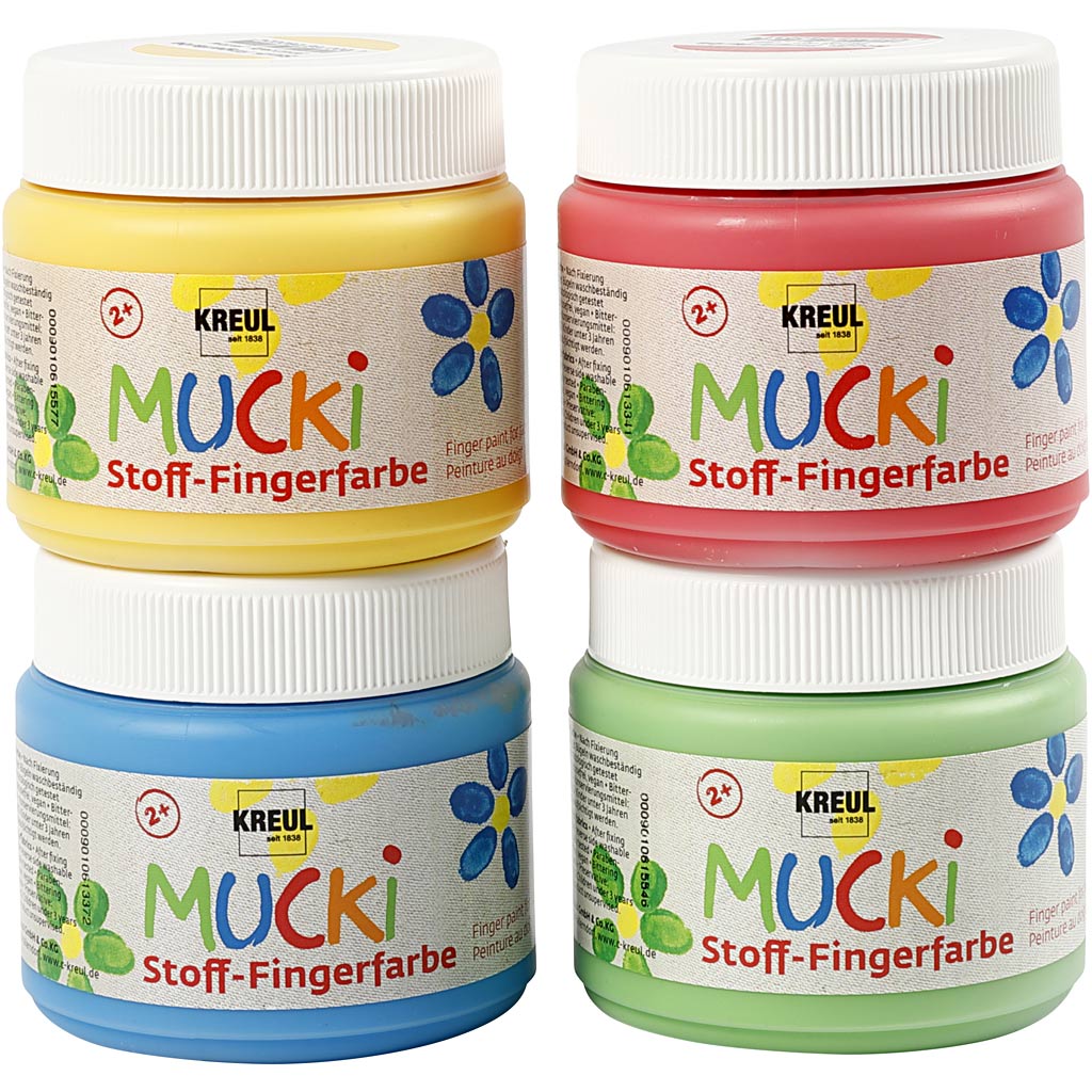 Pintura de dedos Muck amarillo 150 ml