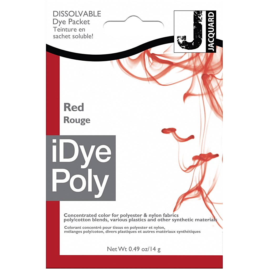 Tinte iDye Poly para sintéticos rojo 14 g