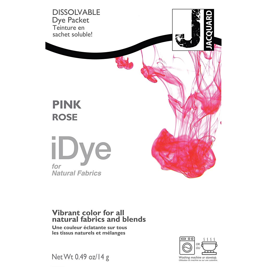 Tinte iDye para fibras naturales rosa 14 g
