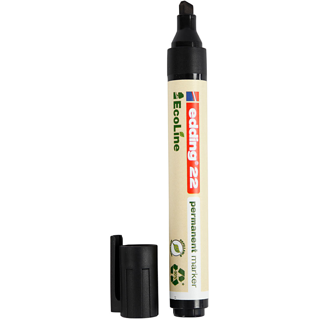 Rotuladores Edding EcoLine 22 negro n.º 22 — 1 ud