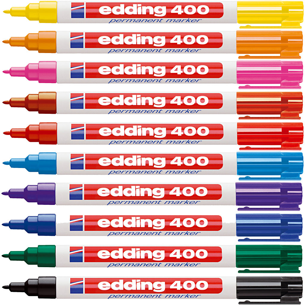 Rotuladores Edding 400 colores surtidos línea 1 mm — 10 ud (1 pack)