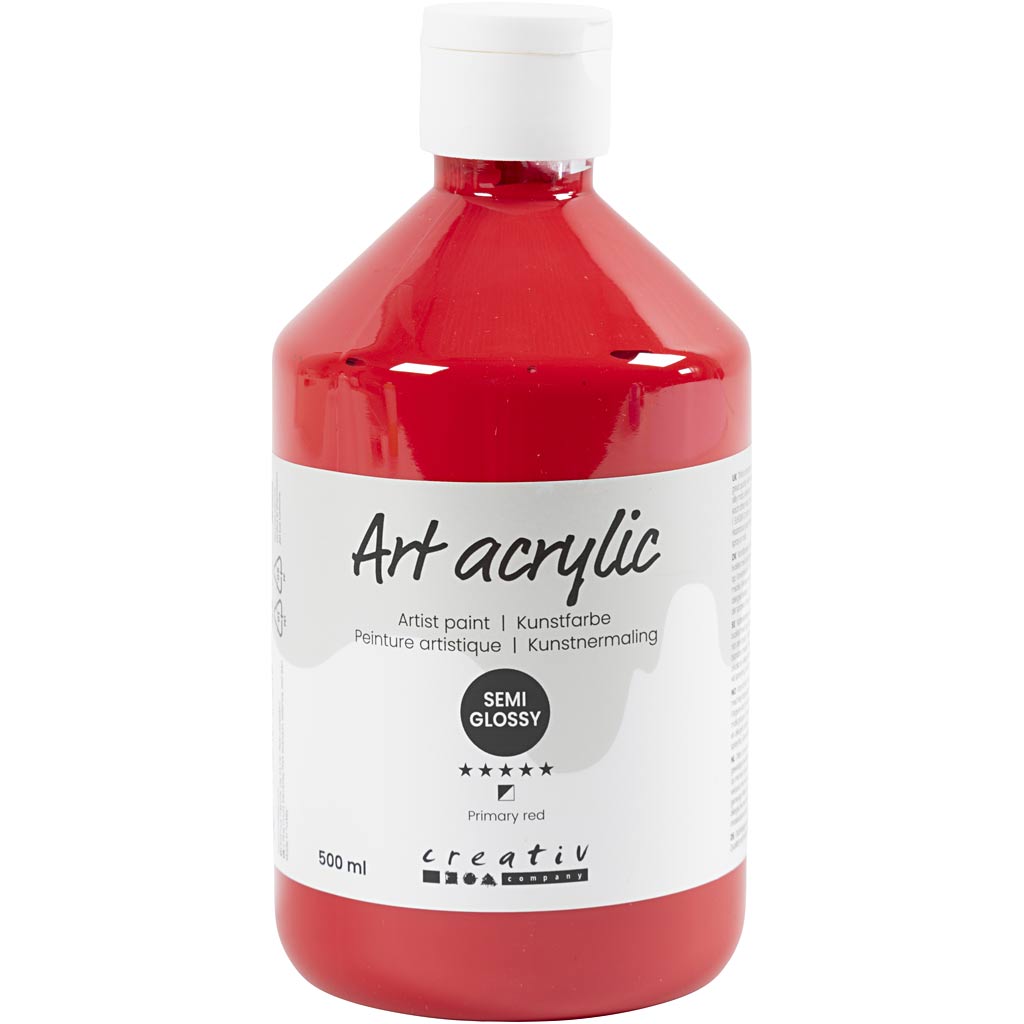 Pintura acrílica Art rojo 500 ml