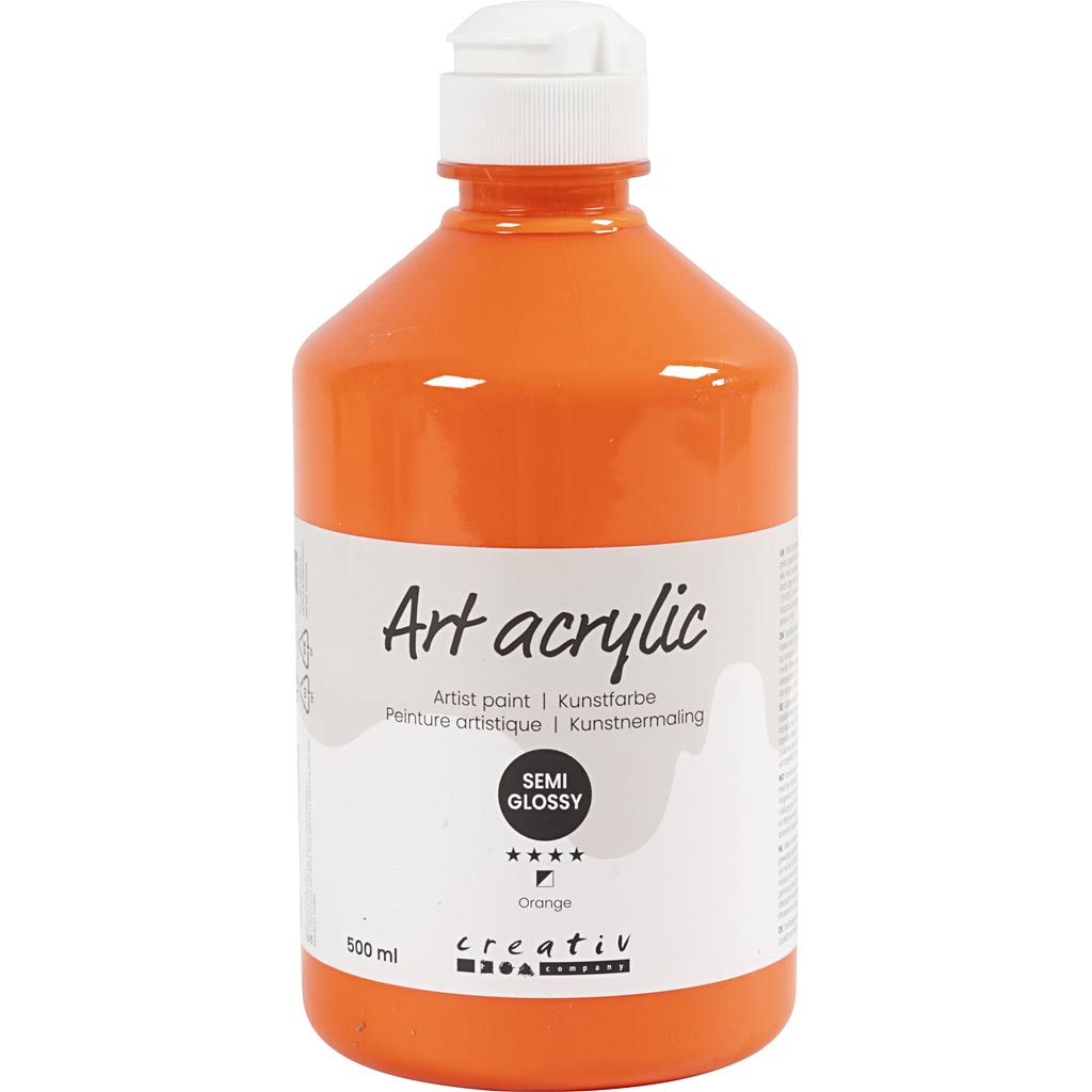 Pintura acrílica Art naranja 500 ml
