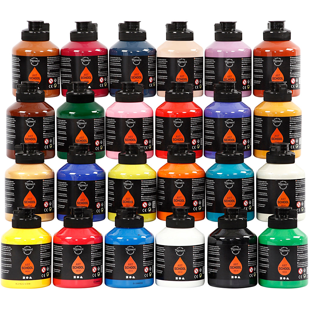 Pintura acrílica colores surtidos 500 ml