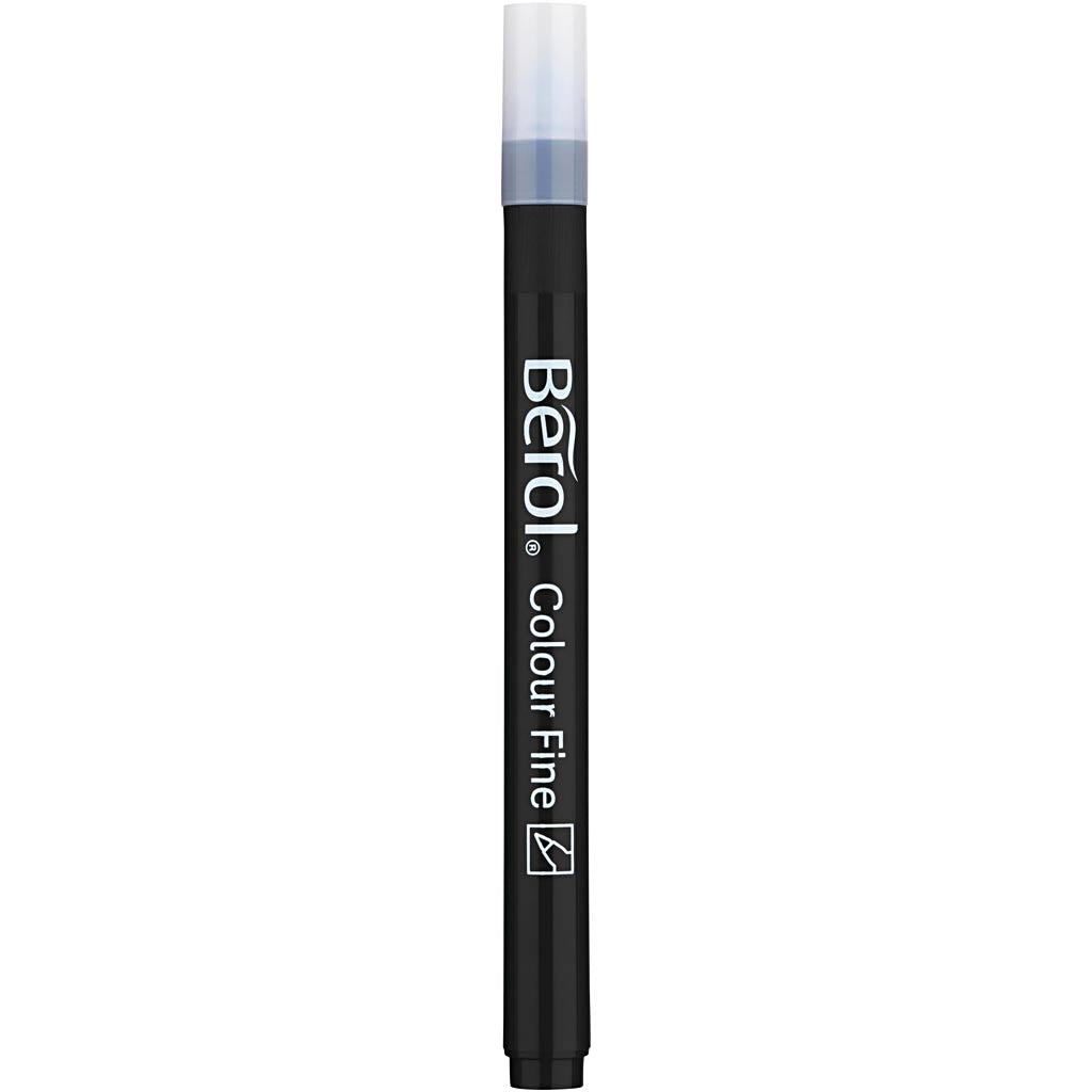 Rotulador Berol Colourfine negro línea 0.6 mm — 12 ud (1 pack)