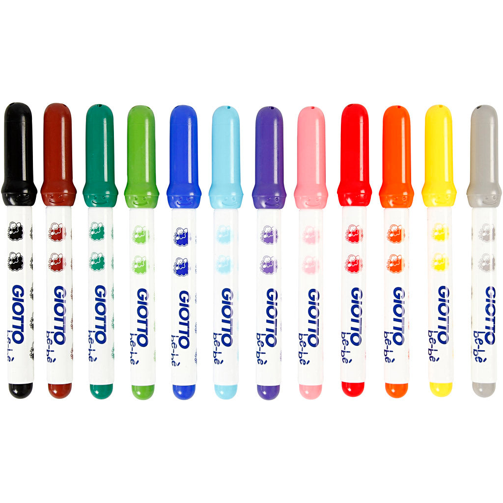 Rotuladores colores surtidos línea 1-3 mm ⌀ 5 mm — 12 ud (1 pack)