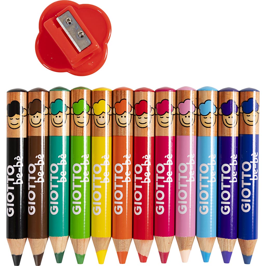Lápices de colores colores surtidos L: 10.5 cm — 12 ud (1 pack)