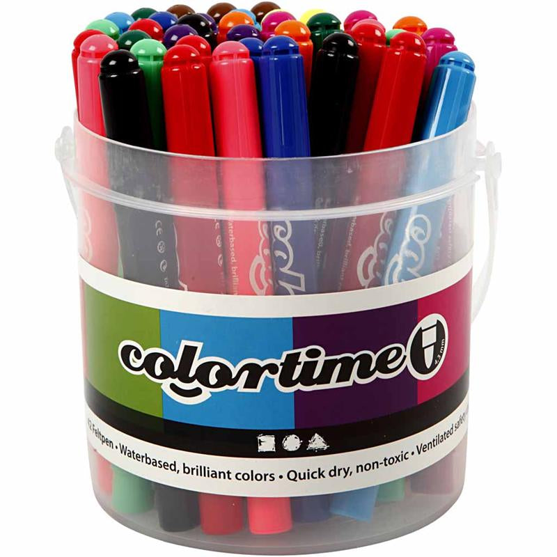 Rotuladores Colortime colores surtidos línea 5 mm — 42 ud (1 pack)