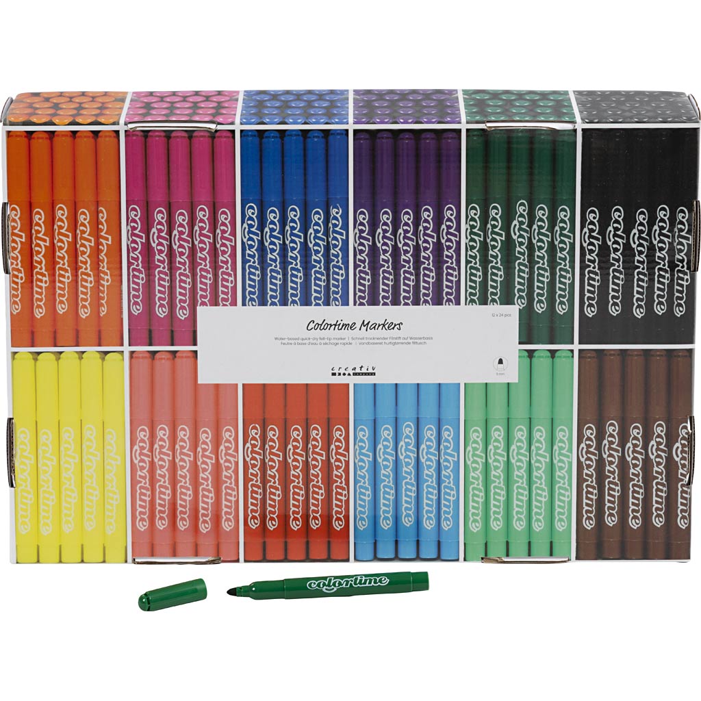 Rotuladores Colortime línea 5 mm — 288 ud (1 pack)