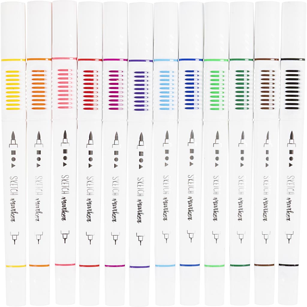 Rotuladores de boceto — 12 ud (1 pack)