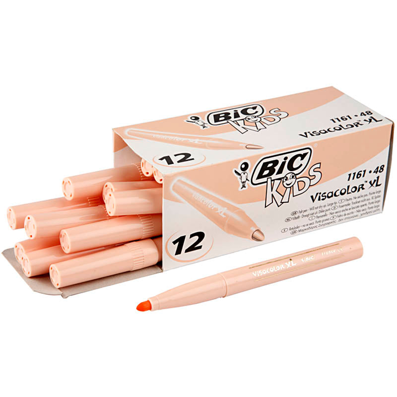 Rotulador BIC Visa Color beis línea 3 mm — 12 ud (1 pack)
