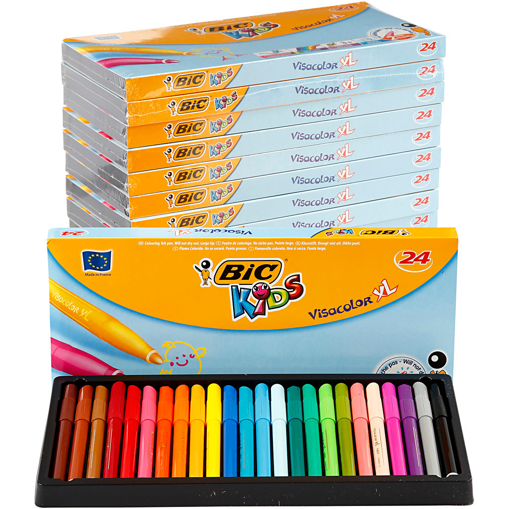 Rotulador BIC Visa Color colores surtidos línea 3 mm — 12x24 ud (1 pack)