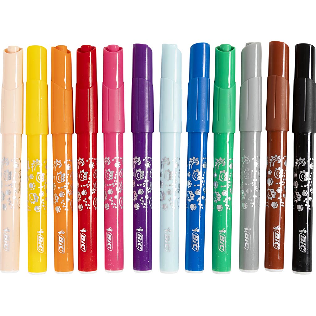 Rotulador BIC Visa Color colores surtidos línea 3 mm — 12x12 ud (1 pack)