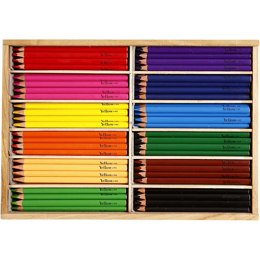 Lápices de colores colores surtidos — 144 ud (1 pack)