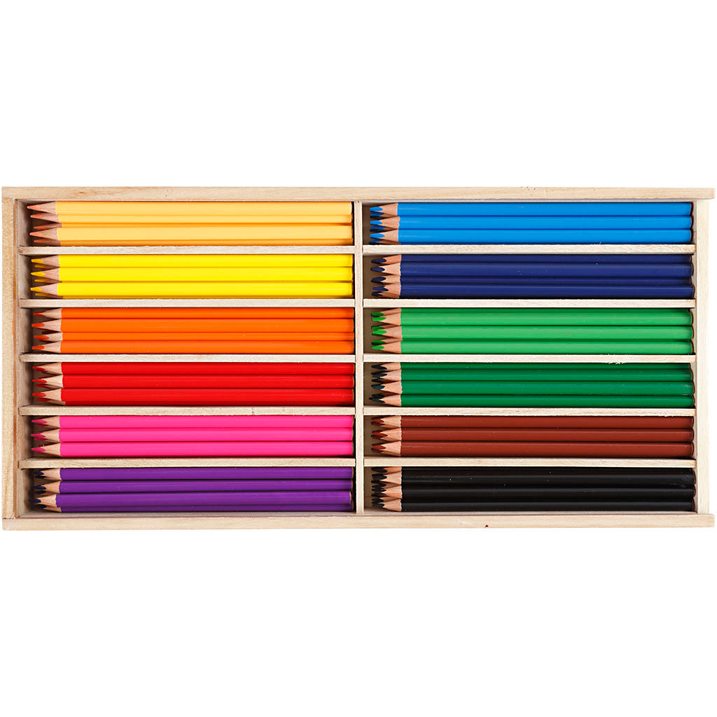 Lápices de colores colores surtidos — 144 ud (1 pack)