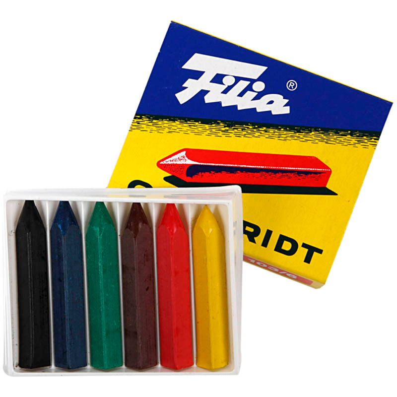 Ceras al óleo L: 5 cm — 6 ud (1 pack)