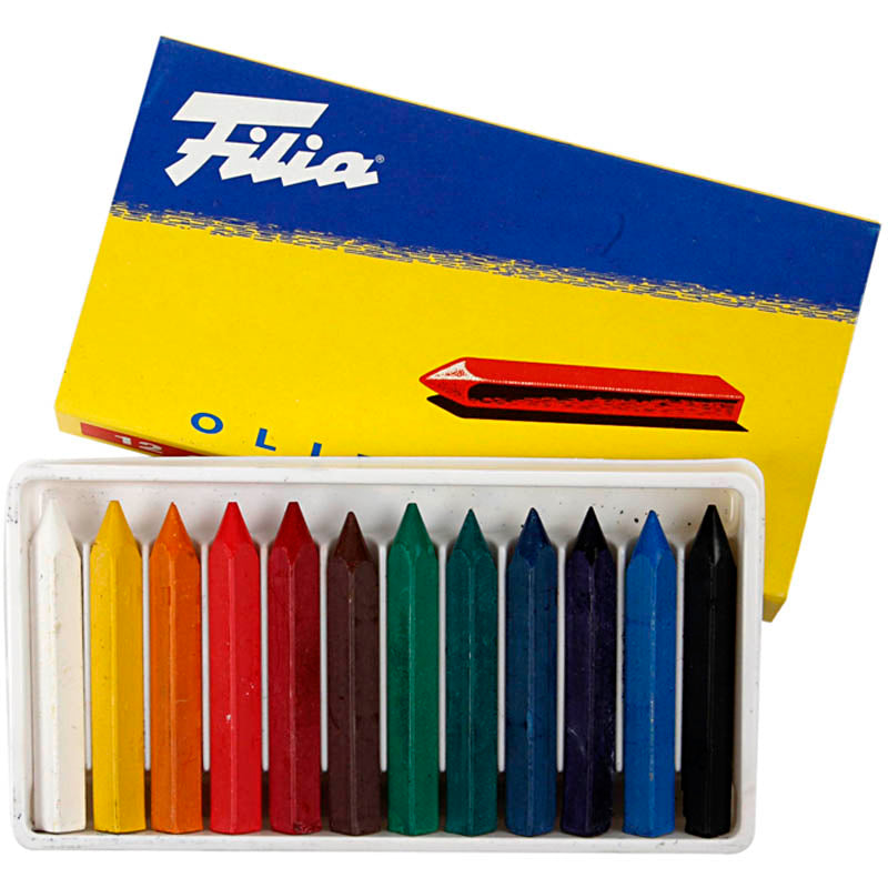 Ceras al óleo L: 6 cm — 12 ud (1 pack)