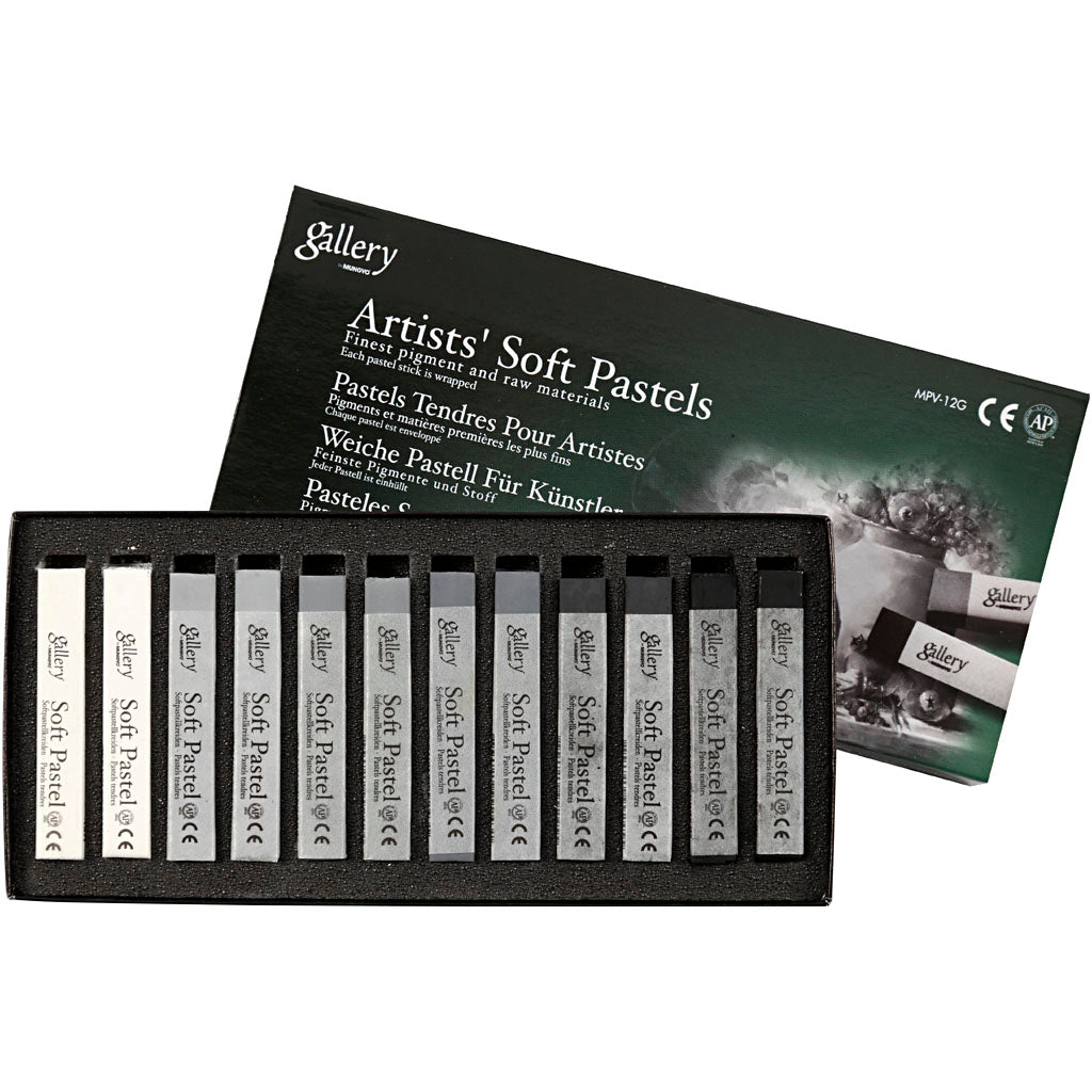 Set de pasteles blandos Gallery L: 6.5 cm — 12 ud (1 pack)