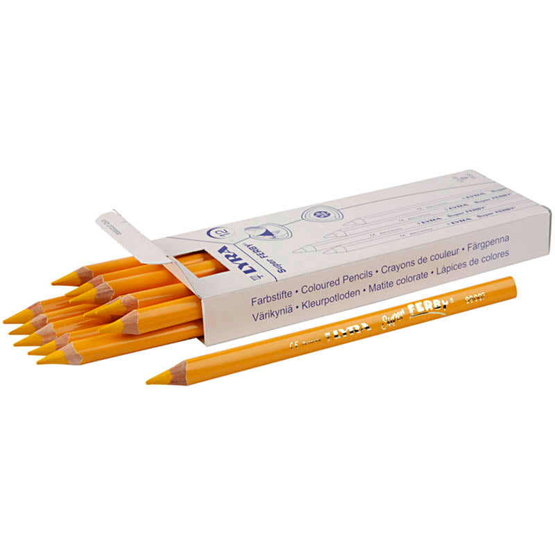 Lápices Lyra Super Ferby 1 amarillo L: 18 cm — 12 ud (1 pack)