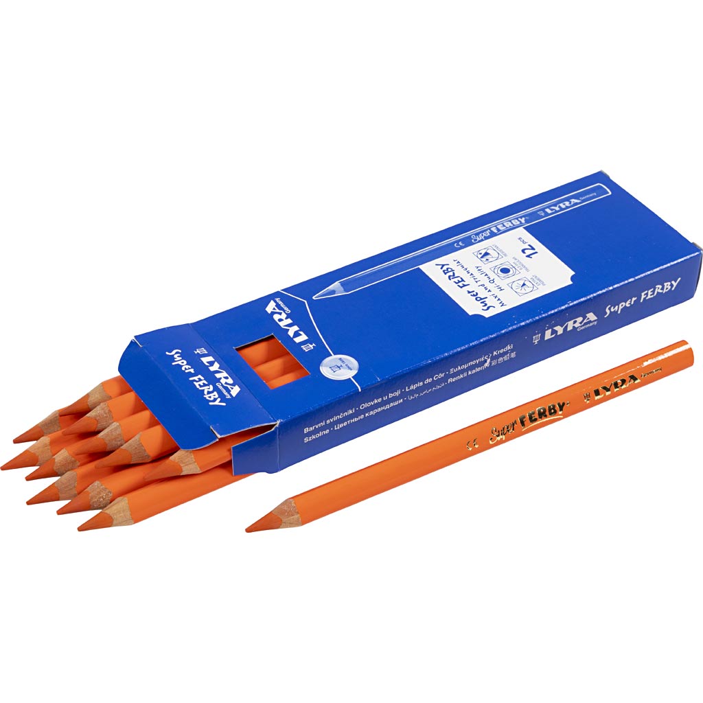 Lápices Lyra Super Ferby 1 naranja L: 18 cm — 12 ud (1 pack)