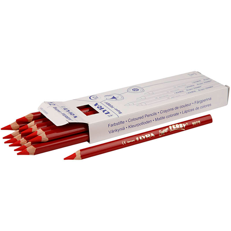 Lápices Lyra Super Ferby 1 rojo L: 18 cm — 12 ud (1 pack)