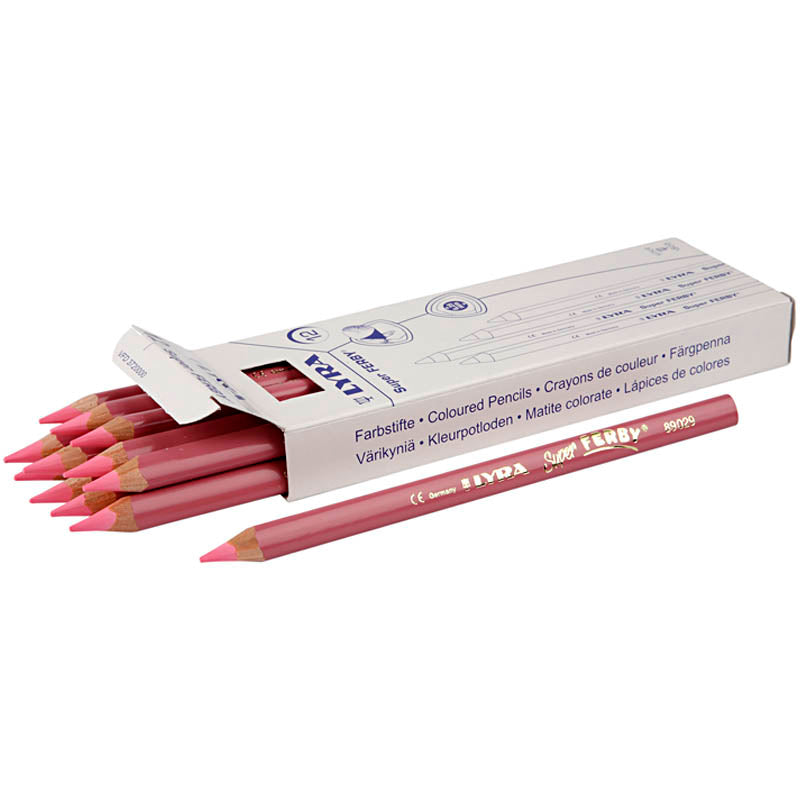 Lápices Lyra Super Ferby 1 rojo claro L: 18 cm — 12 ud (1 pack)