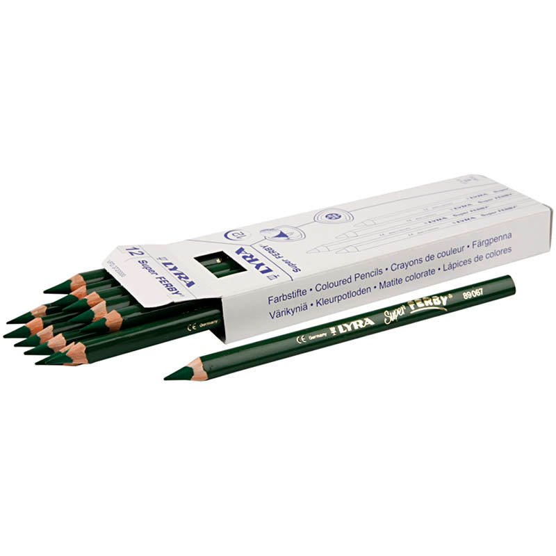 Lápices Lyra Super Ferby 1 verde L: 18 cm — 12 ud (1 pack)